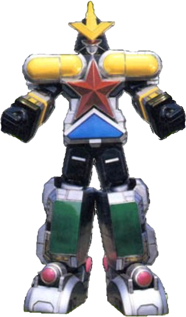 Super Zeo Megazord & Ohblocker - Power Rangers Zeo Zords Png (653x1081), Png Download