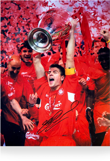 Steven Gerrard 2005 European Cup Liverpool (650x665), Png Download