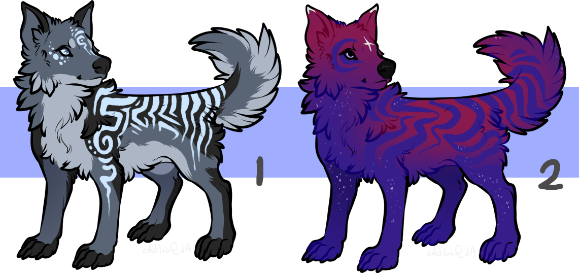 Wolf Or Dog Adopts - Cartoon (1141x538), Png Download