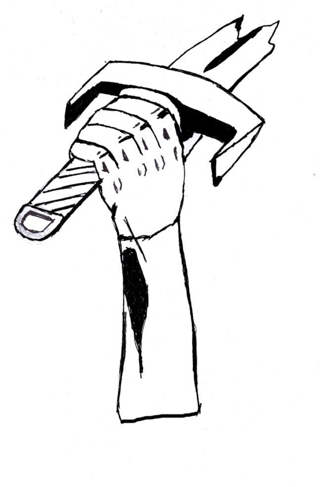 Billboard Vector Digital - Broken Sword Black And White (762x1048), Png Download