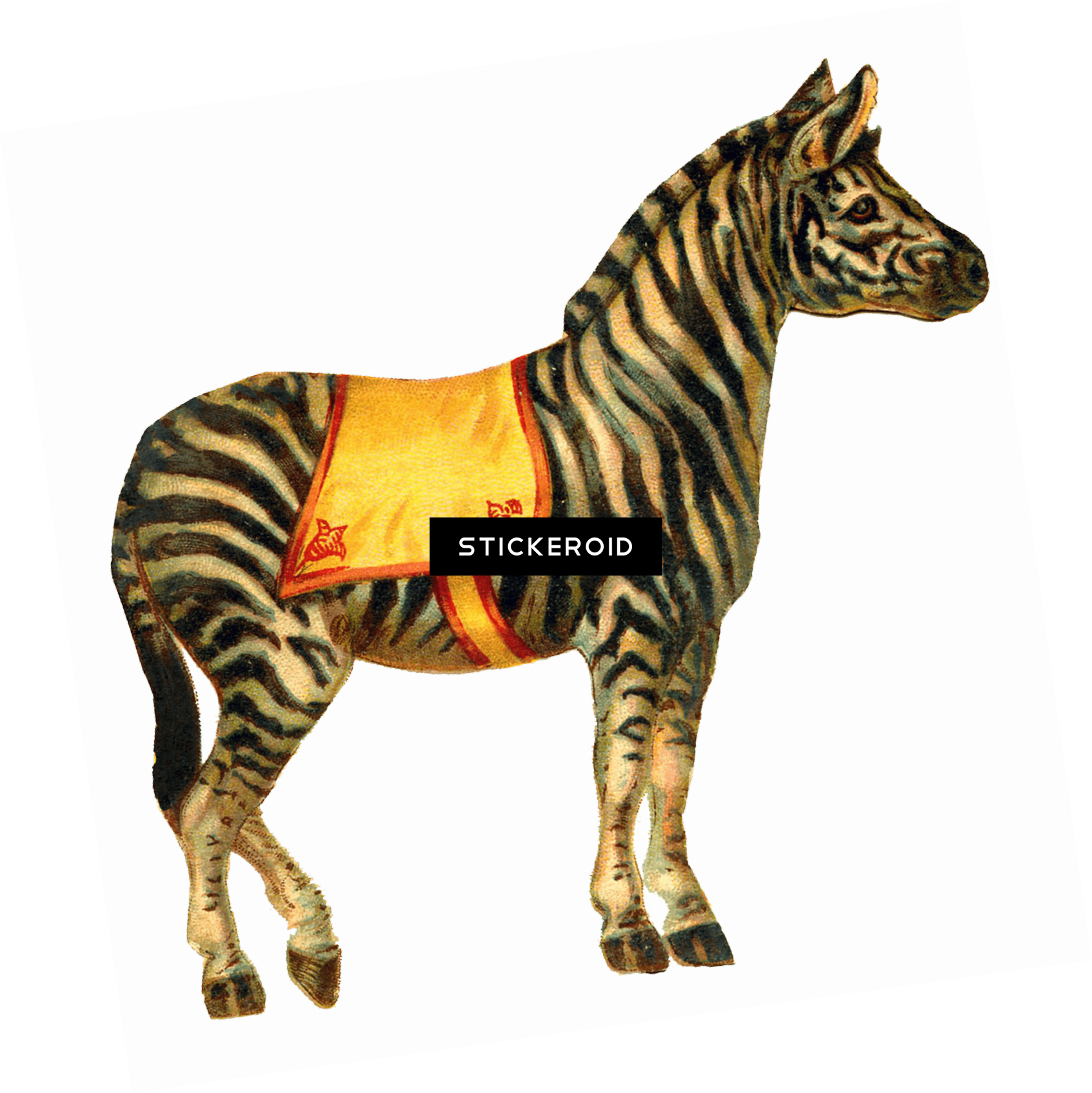 Dita Von Teese Zebra Dress - Natasha Westcoat Canvas Wall Art - Circ Iv (1693x1694), Png Download