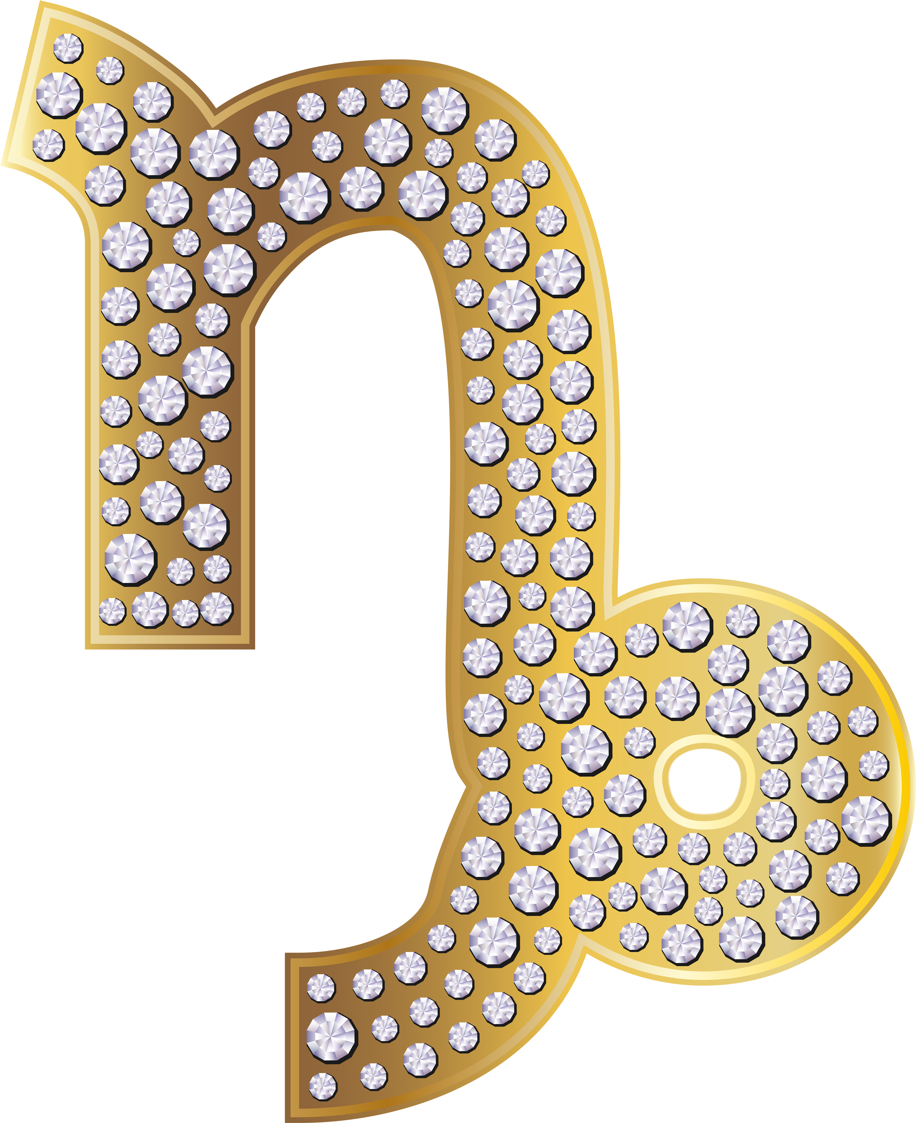 Capricorn Gold Png (3252x4000), Png Download