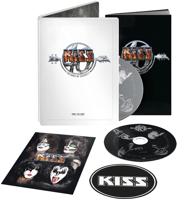 Decades Of Decibel Steelbook - Kiss: 40 (limited Steelbook Edition) Cd (700x700), Png Download
