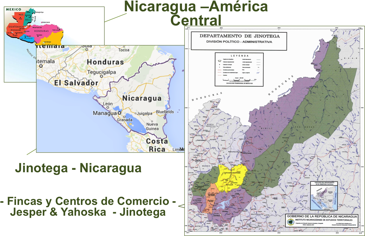 Mapa - Mapa Politico De Jinotega (1450x930), Png Download