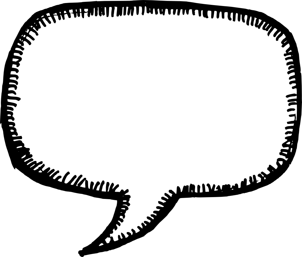 50 Hand Drawn Comic Speech Bubbles Vector Svg Png - Circle (1000x854), Png Download
