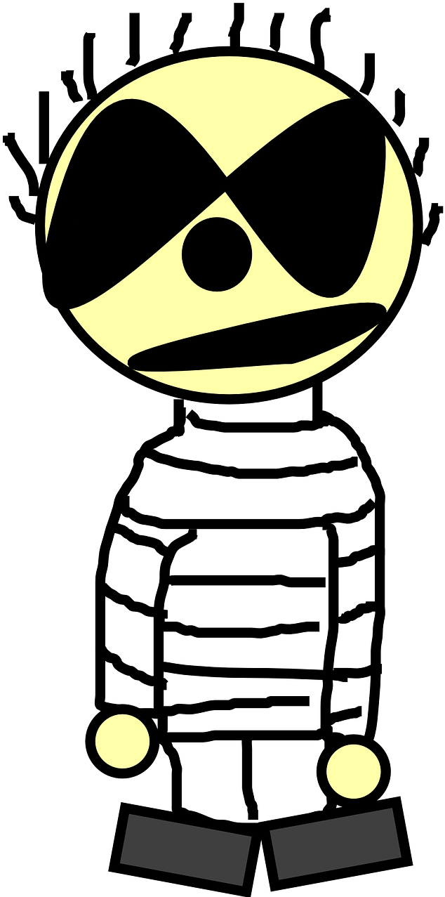 Vector Graphics - Prisoner (500x1000), Png Download