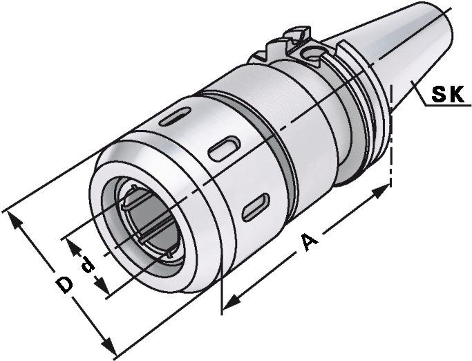 69871 Cc Hks - Collet (768x531), Png Download