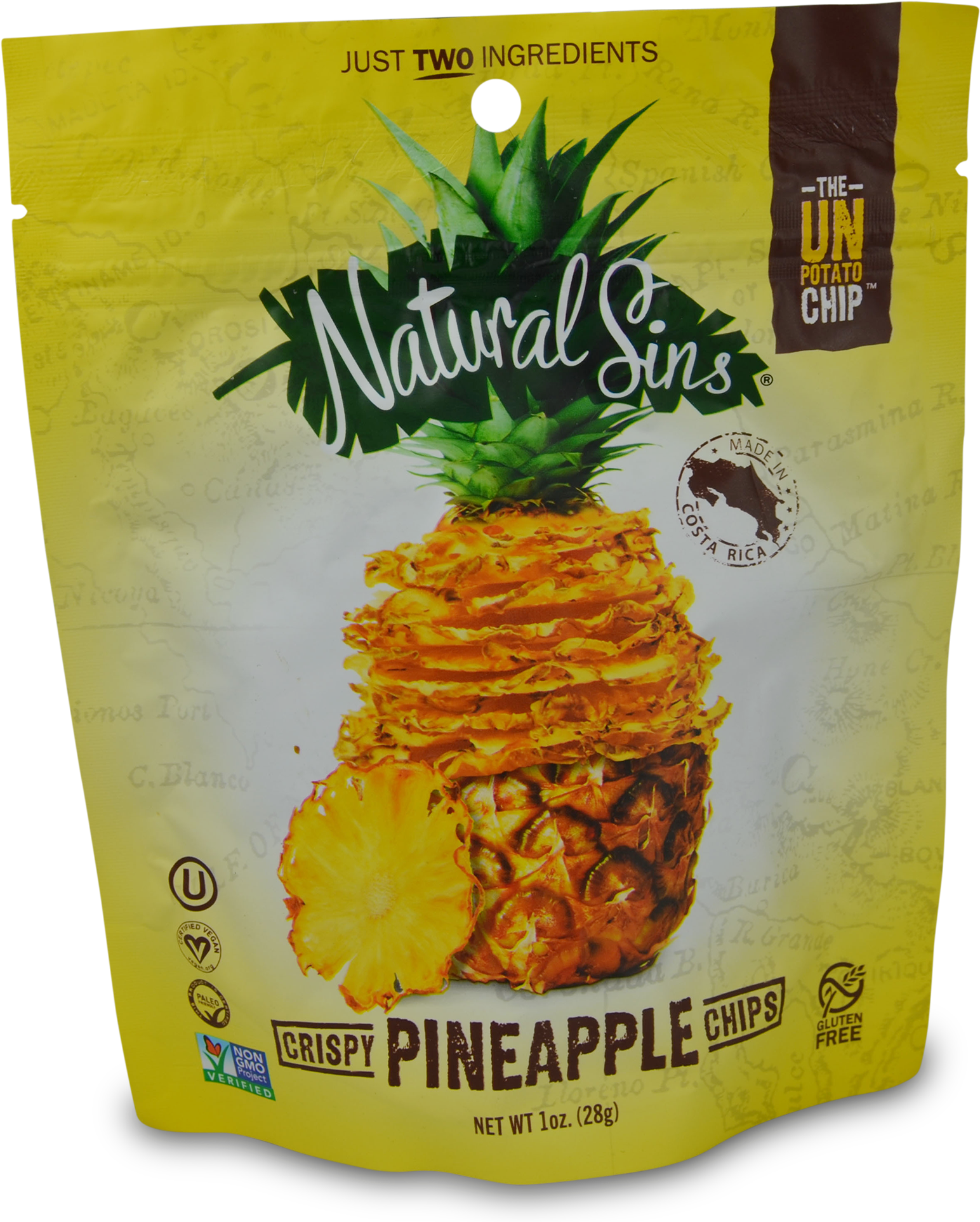 Natural Sins Baked Crispy Chips - Natural Sins Pineapple Chips (2000x2000), Png Download