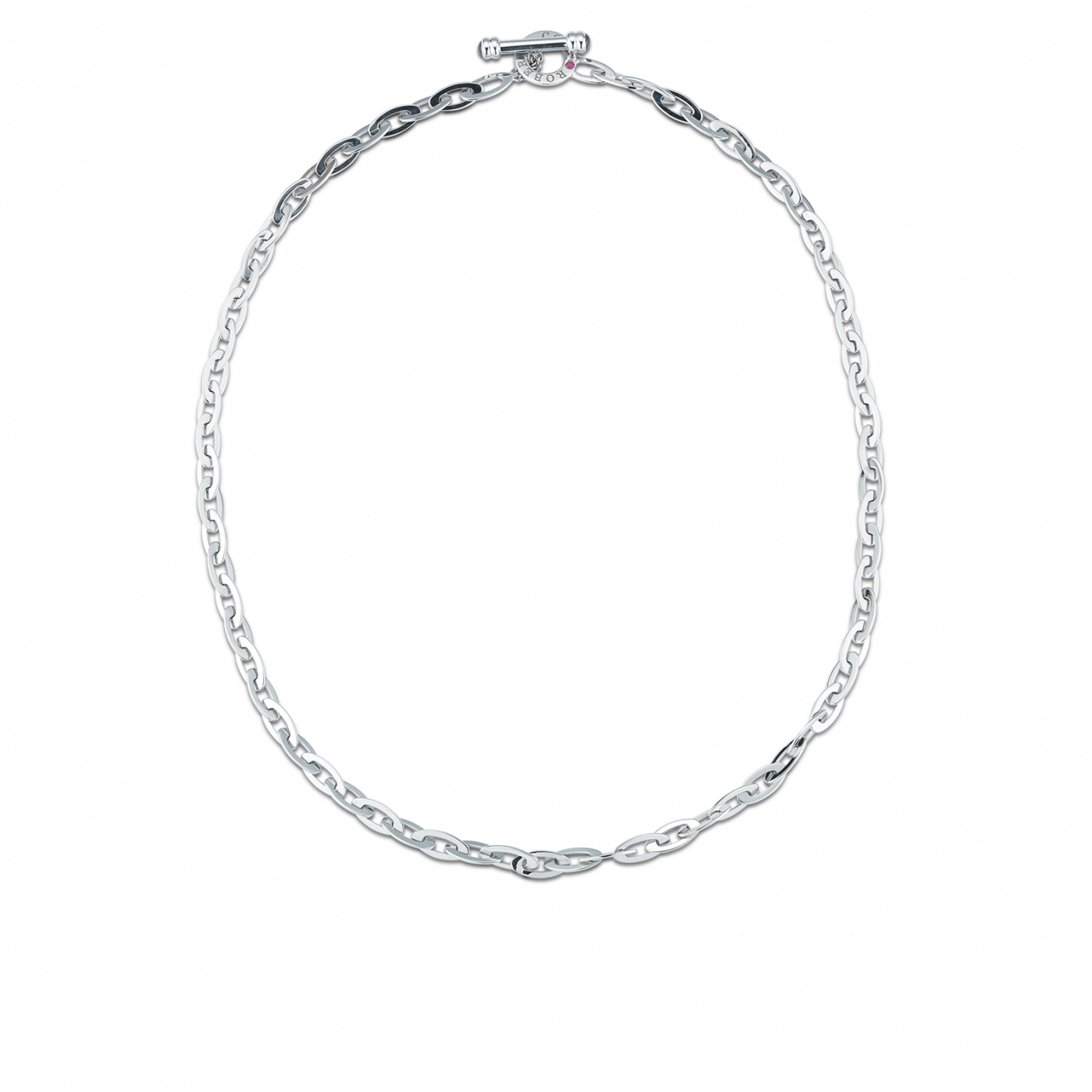 Roberto Coin Chic And Shine Petite Link Necklace - Chain (1410x1800), Png Download