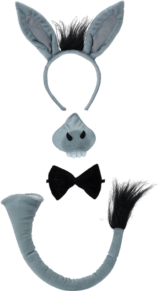 Donkeys Ears Costume (600x951), Png Download