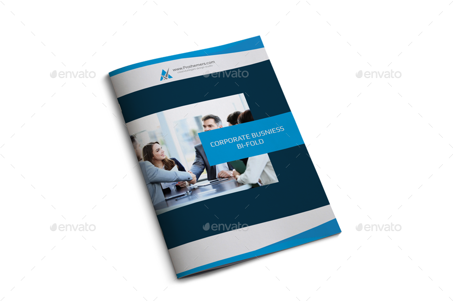 Corporate Bi-fold Brochure - Bi Fold Brochure Png (900x600), Png Download