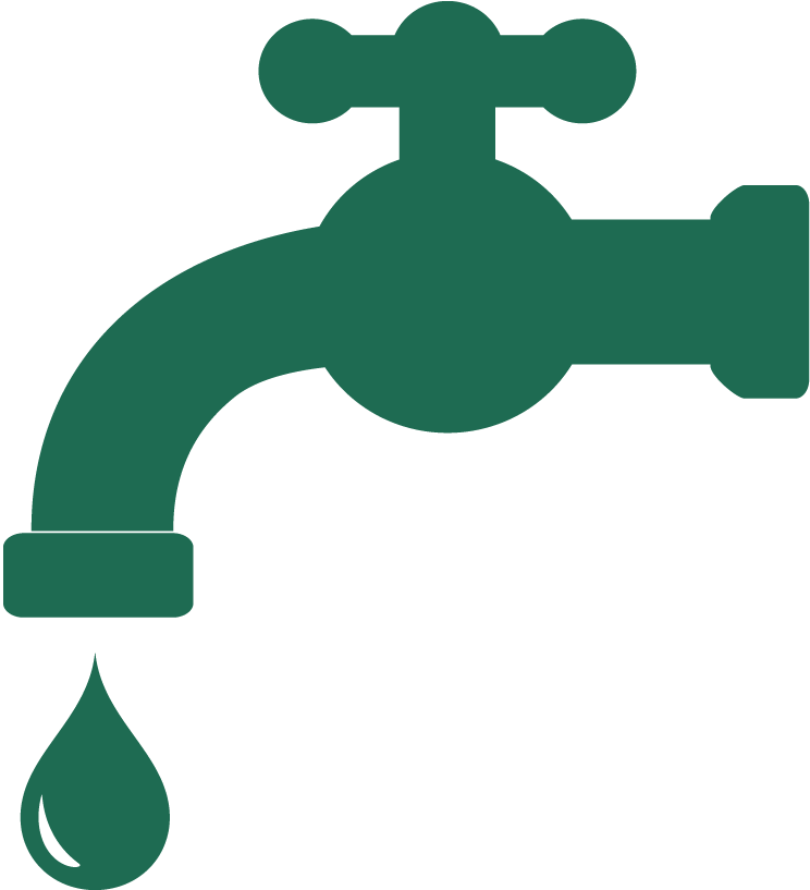 Graphic Of A Faucet With A Water Drop - Water (1000x1000), Png Download