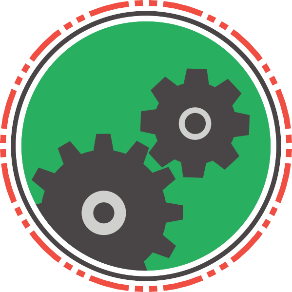 Efficiency And Effectiveness In Our Operating Model - Black And White Gear Icon (599x599), Png Download