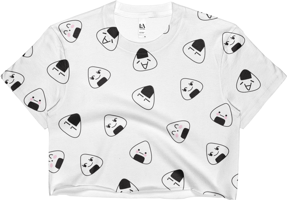 New 2017 Summer Onigiri Crop Top Made In Usa - Manta Ray (1000x1000), Png Download