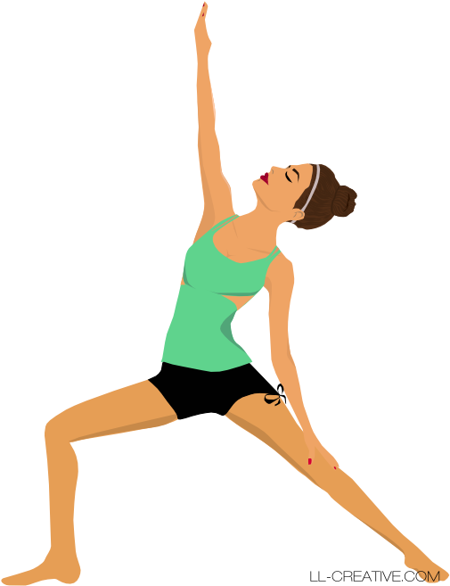 Png For Free Download On Mbtskoudsalg - Yoga Girl Illustration (715x715), Png Download