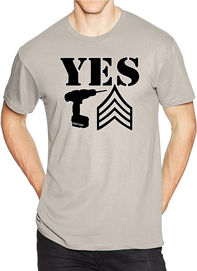 Yes Drill Sergeant Short Sleeve T-shirt - Crayons And Marines Shirts (1060x1025), Png Download