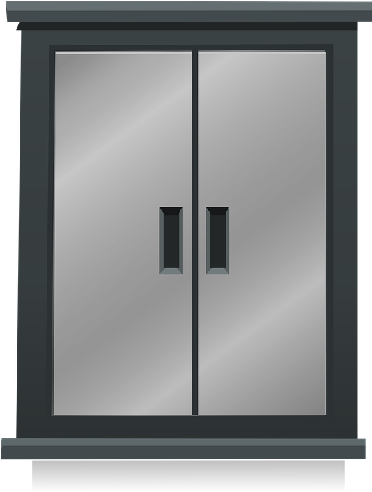Double Doors Metal Steel Free Vector Graphic On Pixabay - Texturas De Puertas De Metal (533x720), Png Download
