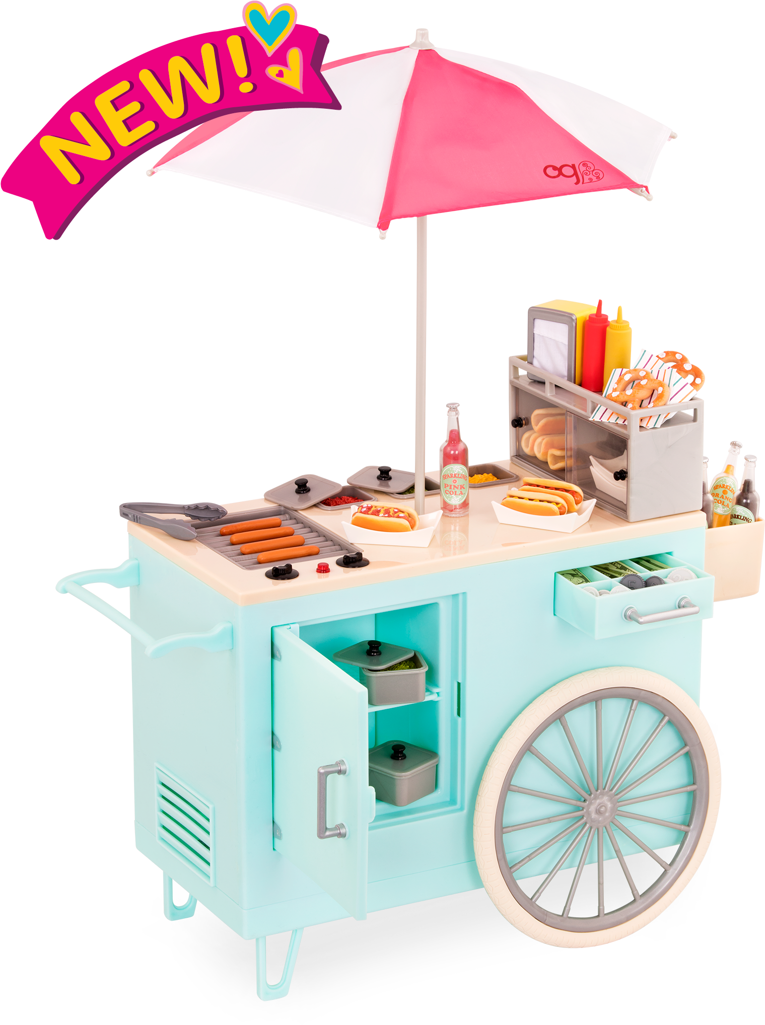 Retro Hot Dog Cart - Photograph (2100x2100), Png Download