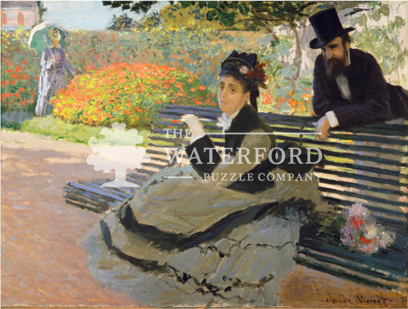 Camille Monet On A Garden Bench (800x800), Png Download