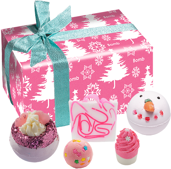 Dreaming Of A Pink Christmas Gift Pack - Bomb Cosmetics Christmas Gift Set (600x600), Png Download