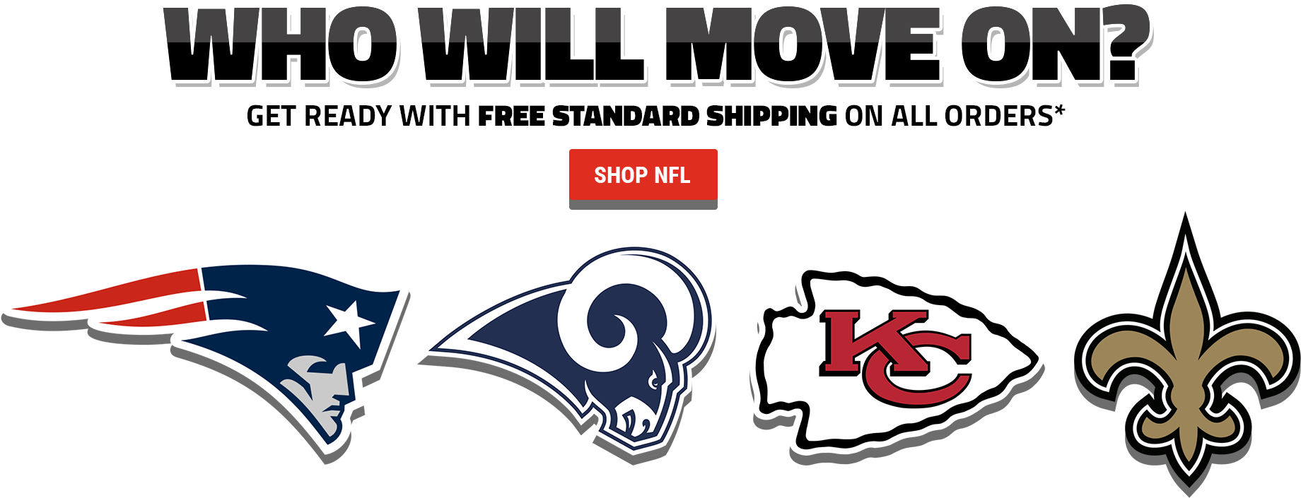 Who Will Move On Get Ready With Free Standard Shipping - Kansas City Chiefs (2000x980), Png Download