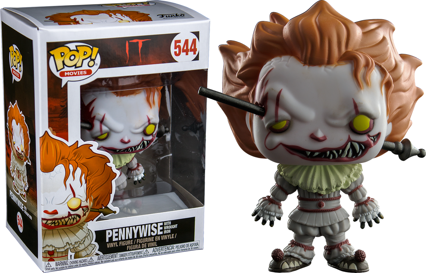 It - Funko Pop! Movies: It - Pennywise With Boat (1400x898), Png Download