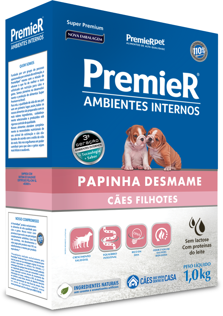 Premier Ambientes Internos Papinha Desmame Baby Food - Premier Papinha Desmame Para Cães Filhotes Ambientes (740x1050), Png Download
