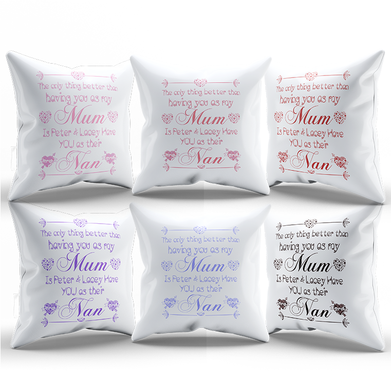 Personalised White Silk Cushion Covers - Cushion (760x880), Png Download
