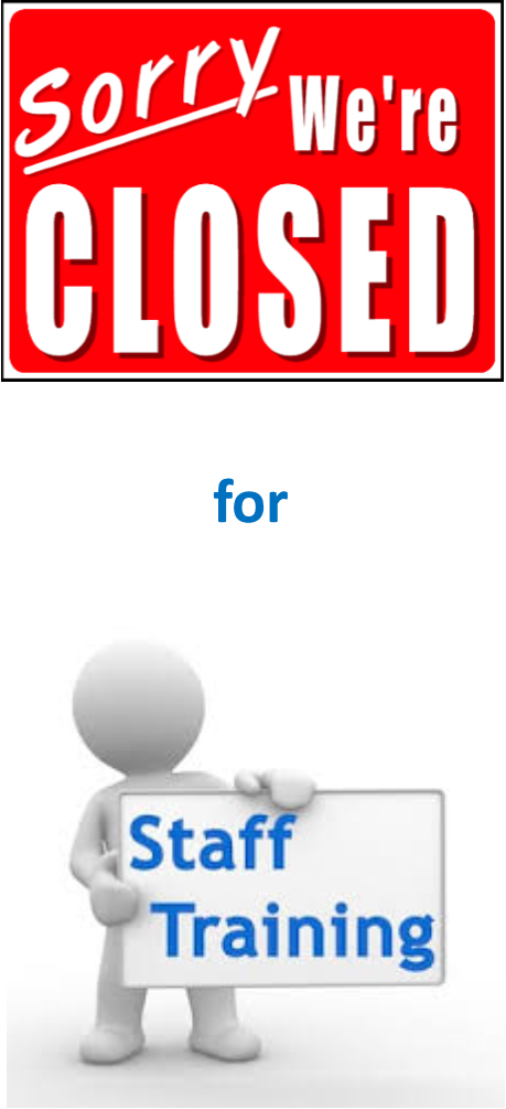 Office Closed For Staff Training - Closed Public Holiday (459x1005), Png Download