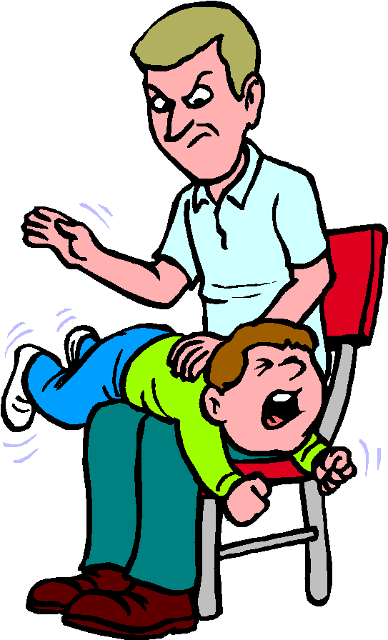 Download Clipart - Spanking Child Clipart (558x912), Png Download
