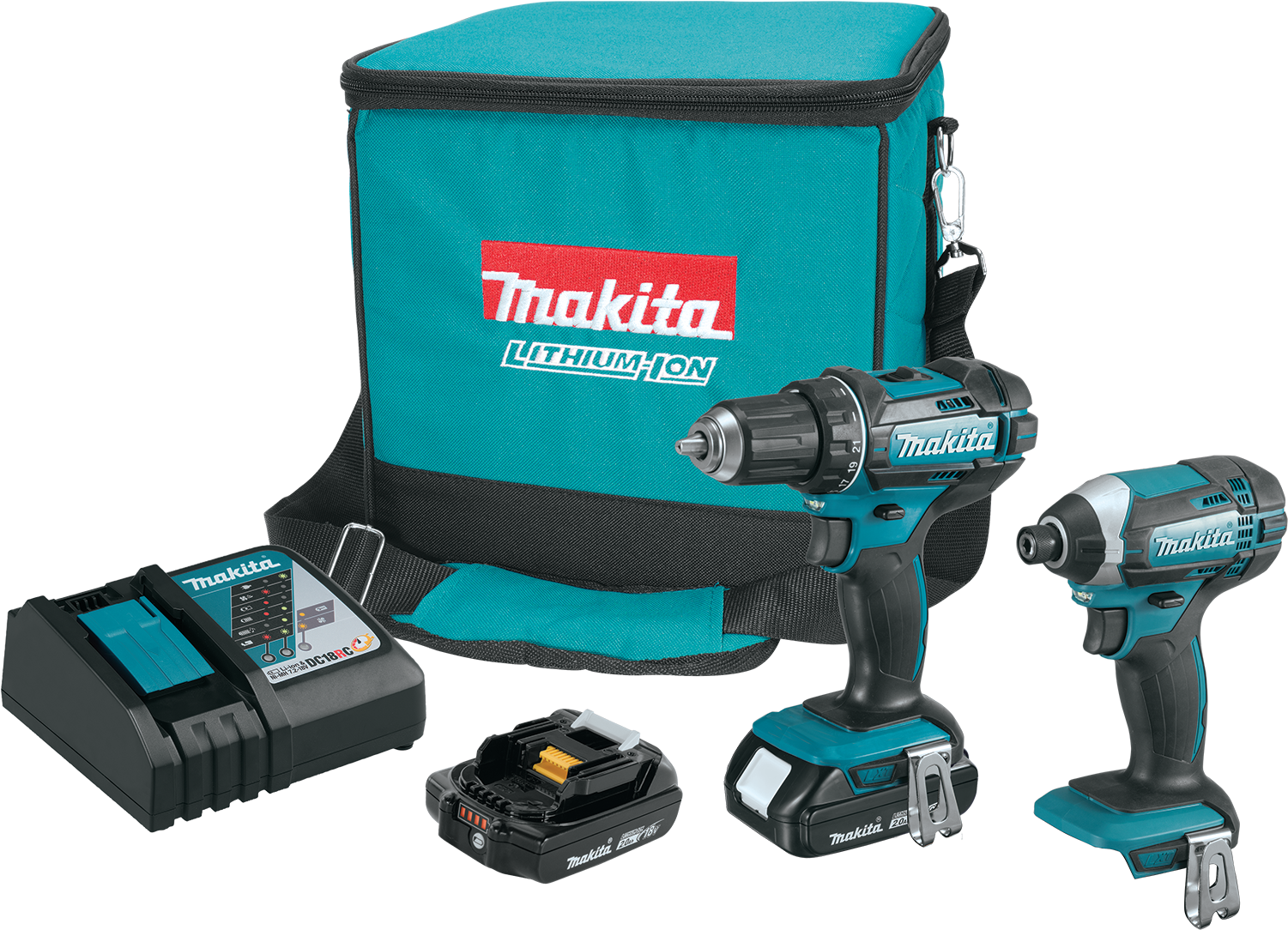18v Lxt® Lithium‑ion Compact Cordless 2‑pc - Makita Ct200rw 18v Compact Lithium Ion Cordless Combo (1500x1500), Png Download