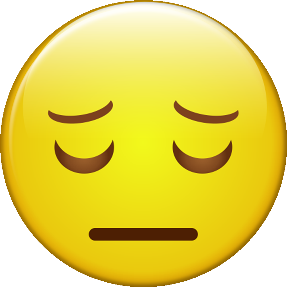 Pop Selfie Emoji Triste - Emojis Con Borde Blanco (1000x1000), Png Download