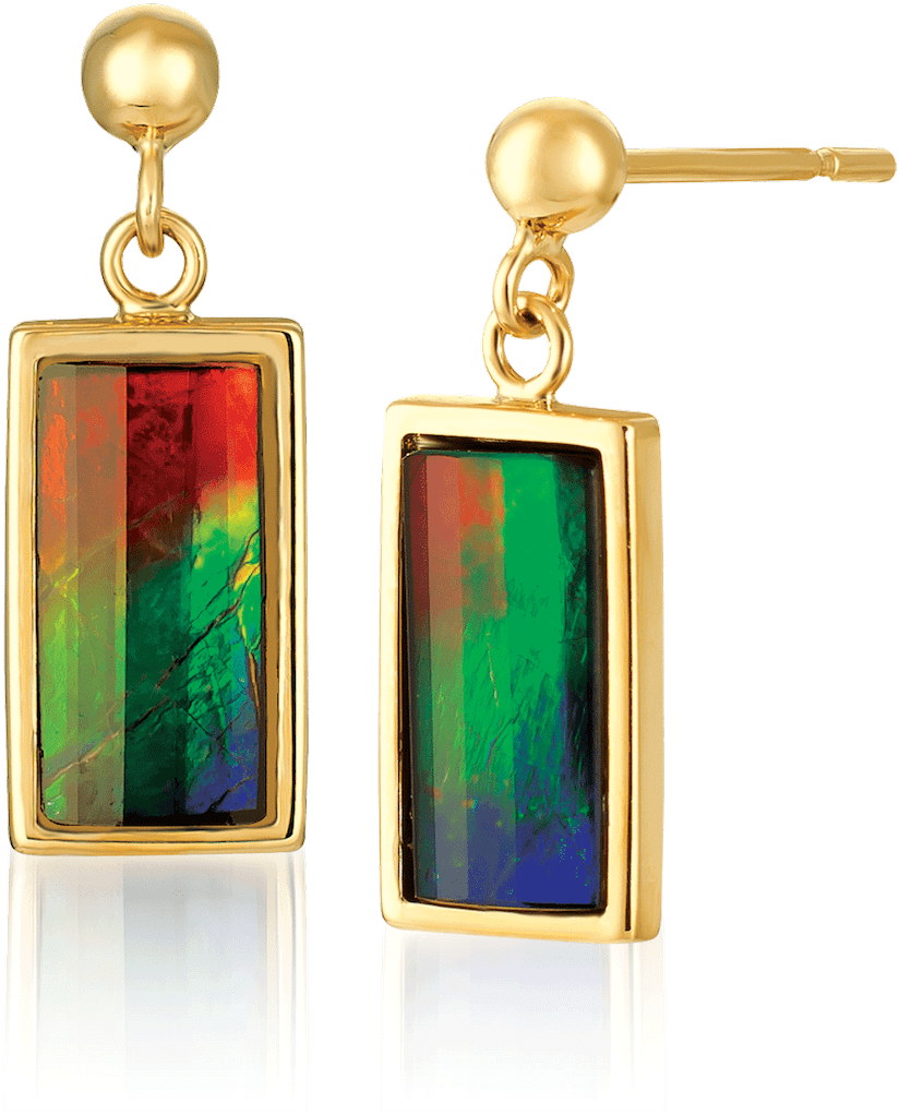 Priscilla 14k Yellow Gold Earrings - Korite (1250x1250), Png Download