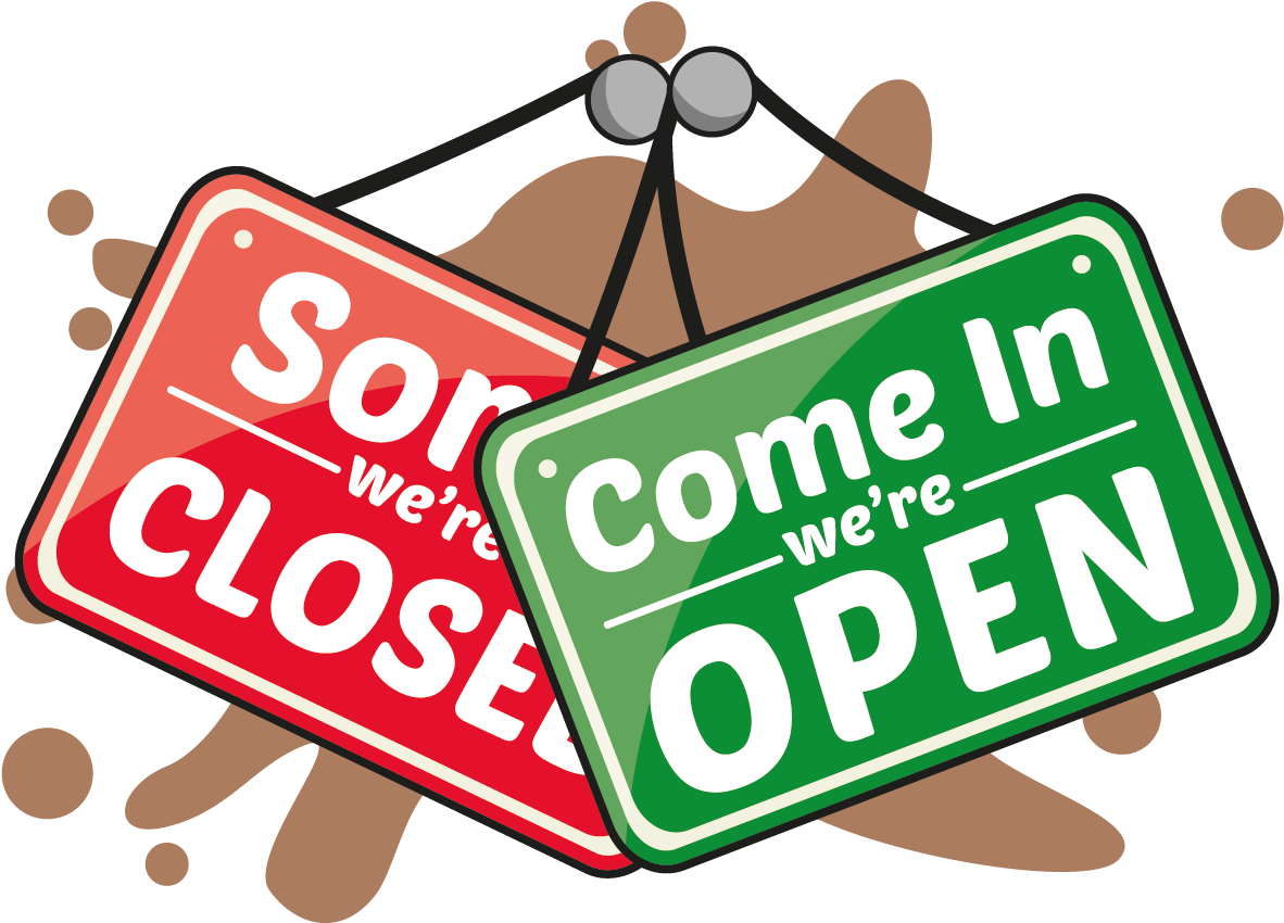 Opening Times - Sign (1252x919), Png Download