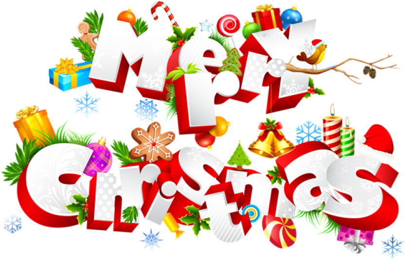Free Png Sweet Merry Christmas Png Images Transparent - Merry Christmas Clipart (850x549), Png Download
