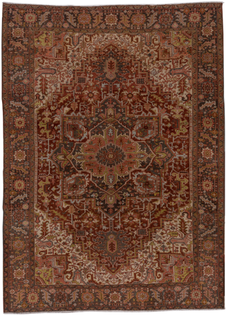 Antique - Heriz Rug (736x460), Png Download