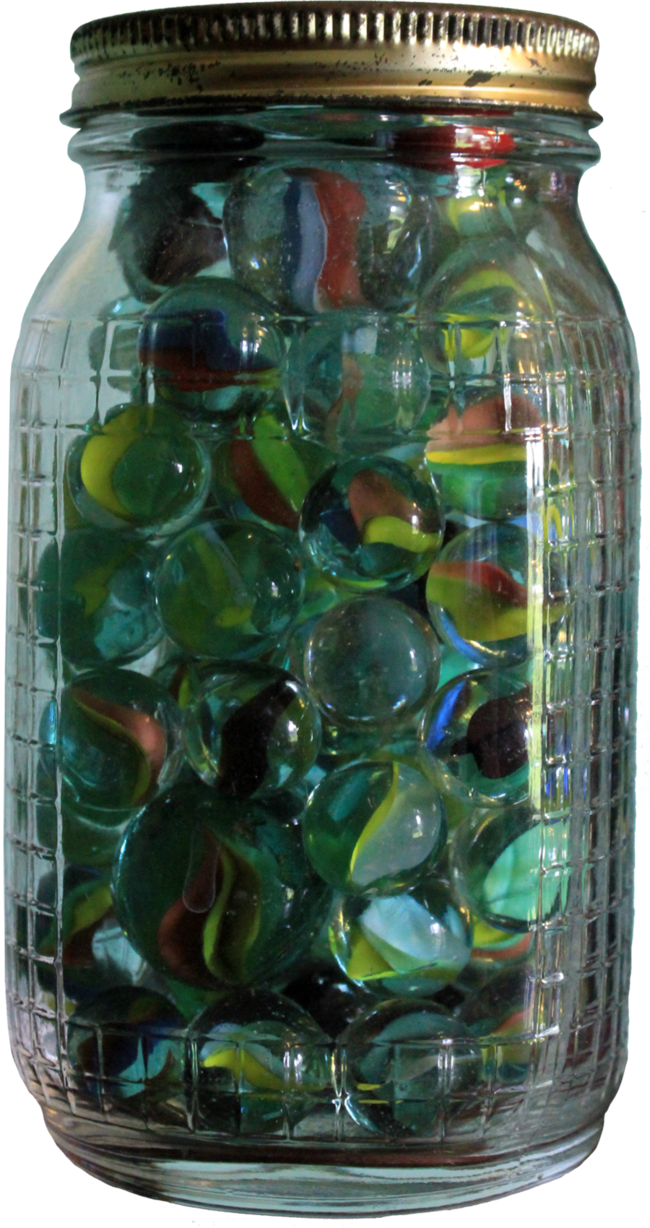 Of Marbles Png By - Jar Of Marbles Png (650x1228), Png Download