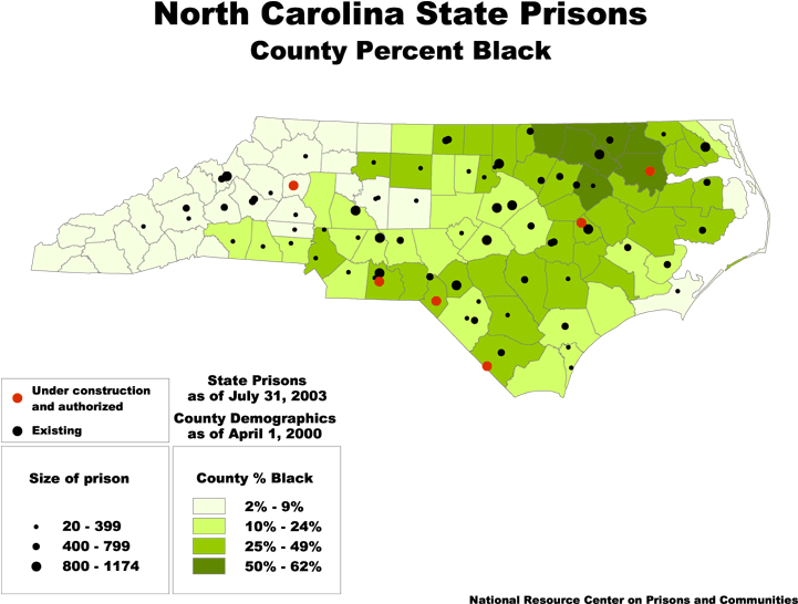 Download Prisons And County Percent Black Prison A Nc Counties Black