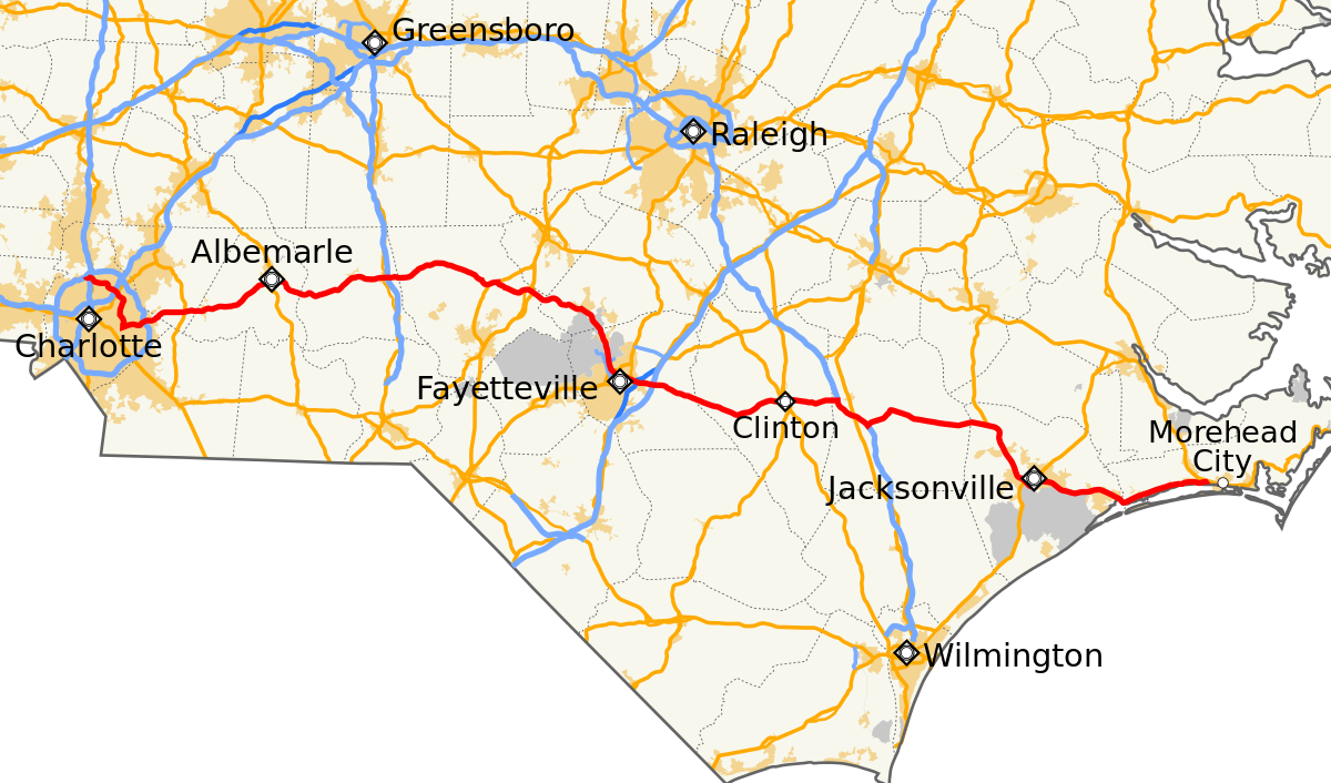 North Carolina Highways (1200x706), Png Download