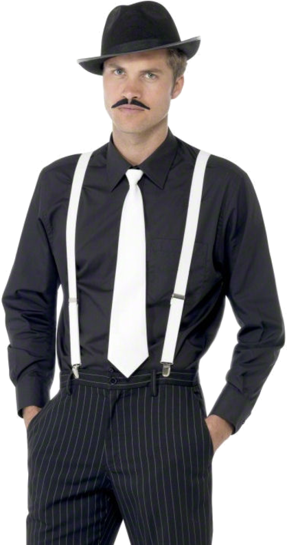 Gangster Costume - Mens Fashion 20s 30s (500x793), Png Download