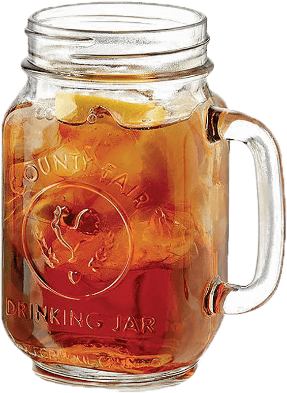 By Patrick Hawthorne - Libbey County Fair Drinking Jars 16.5oz / 490ml X 4 (800x800), Png Download