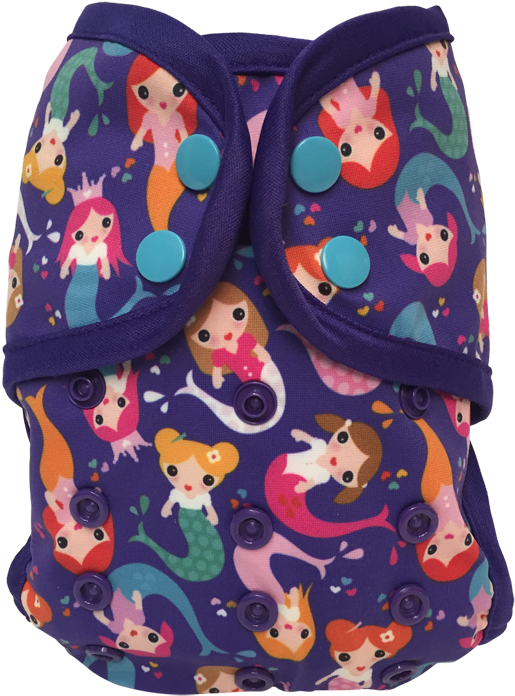Mermaids Swim Diaper - Bummis Swimmi Mermaids Swim Diaper (one Size) - Mermaids (800x800), Png Download