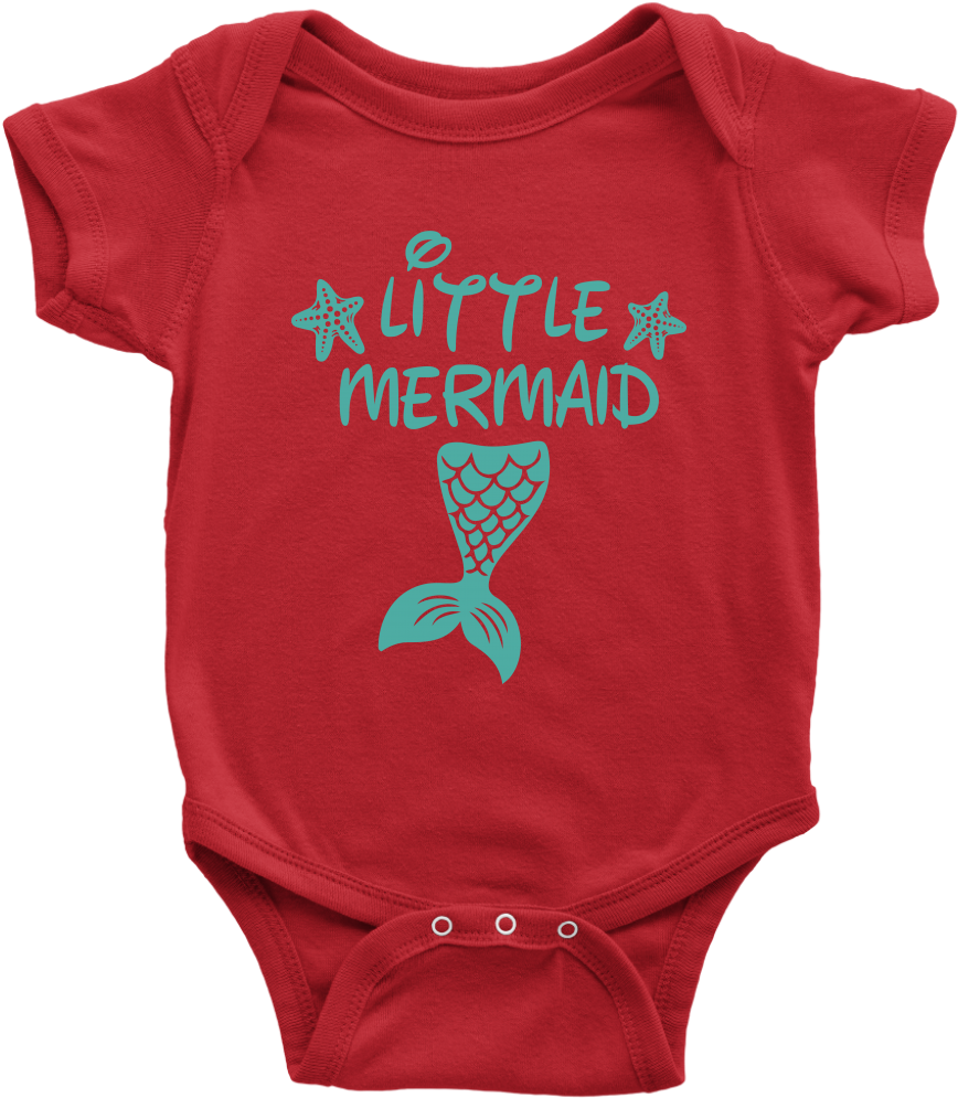Baby Little Mermaid Png - Christmas Tree Shirt Designs (1024x1024), Png Download