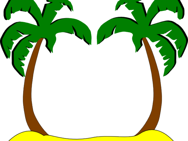 Palm Tree Clipart Detailed - Clip Art (640x480), Png Download