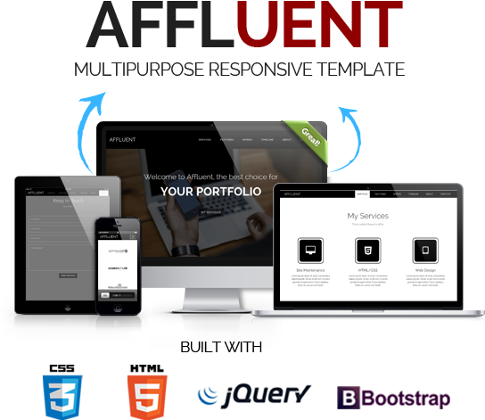 Affluent Zps17a40447 - Html 5 (618x500), Png Download