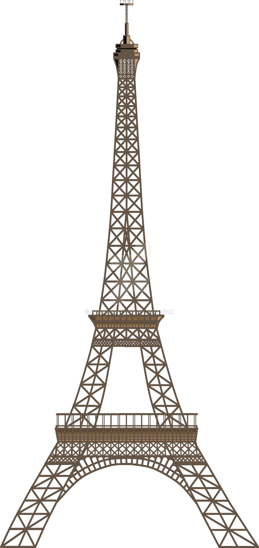 Eiffel Tower Art Prints Set (1024x2163), Png Download