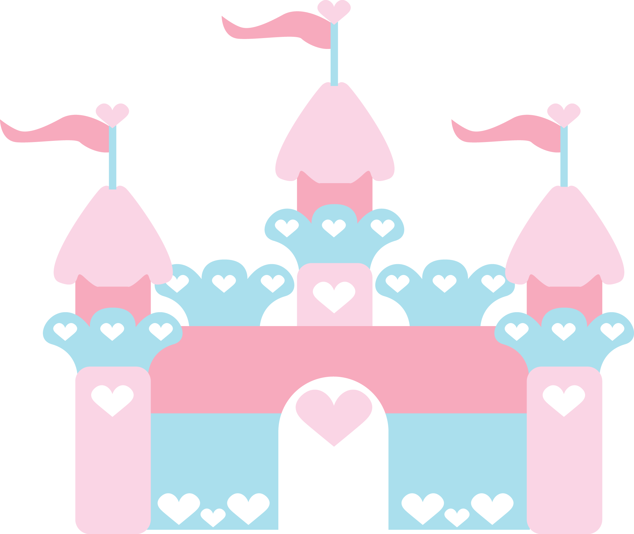 Cute Clipart ❤ Castle Margaritas, Cute Clipart, Baby - Castelo Princesas Minus (2100x1767), Png Download