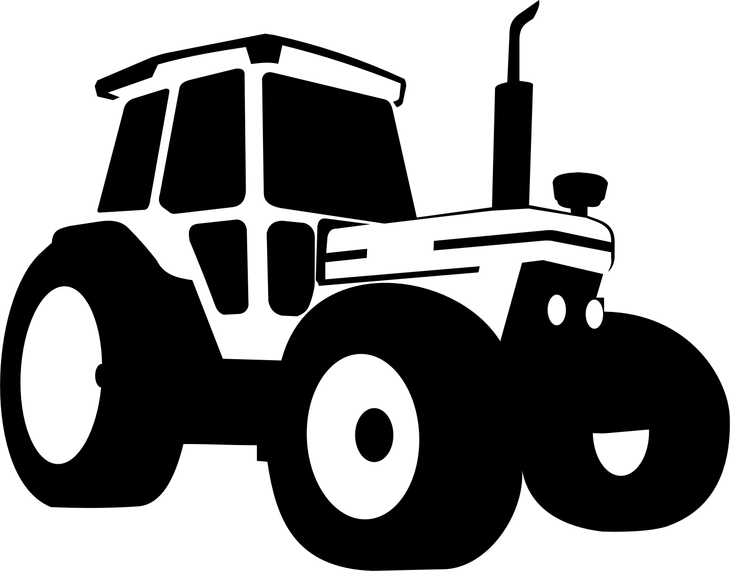 Quick Release Couplings Applications - Tractor Vector Free (1438x1124), Png Download