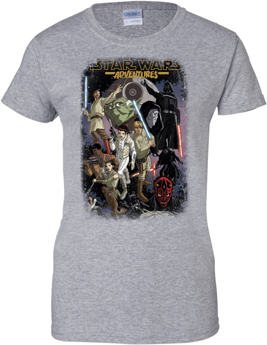 Star Wars Advanture - Ladies I Wear Pink For My Mom Shirt Ribbon Breast Cancer (1155x1155), Png Download