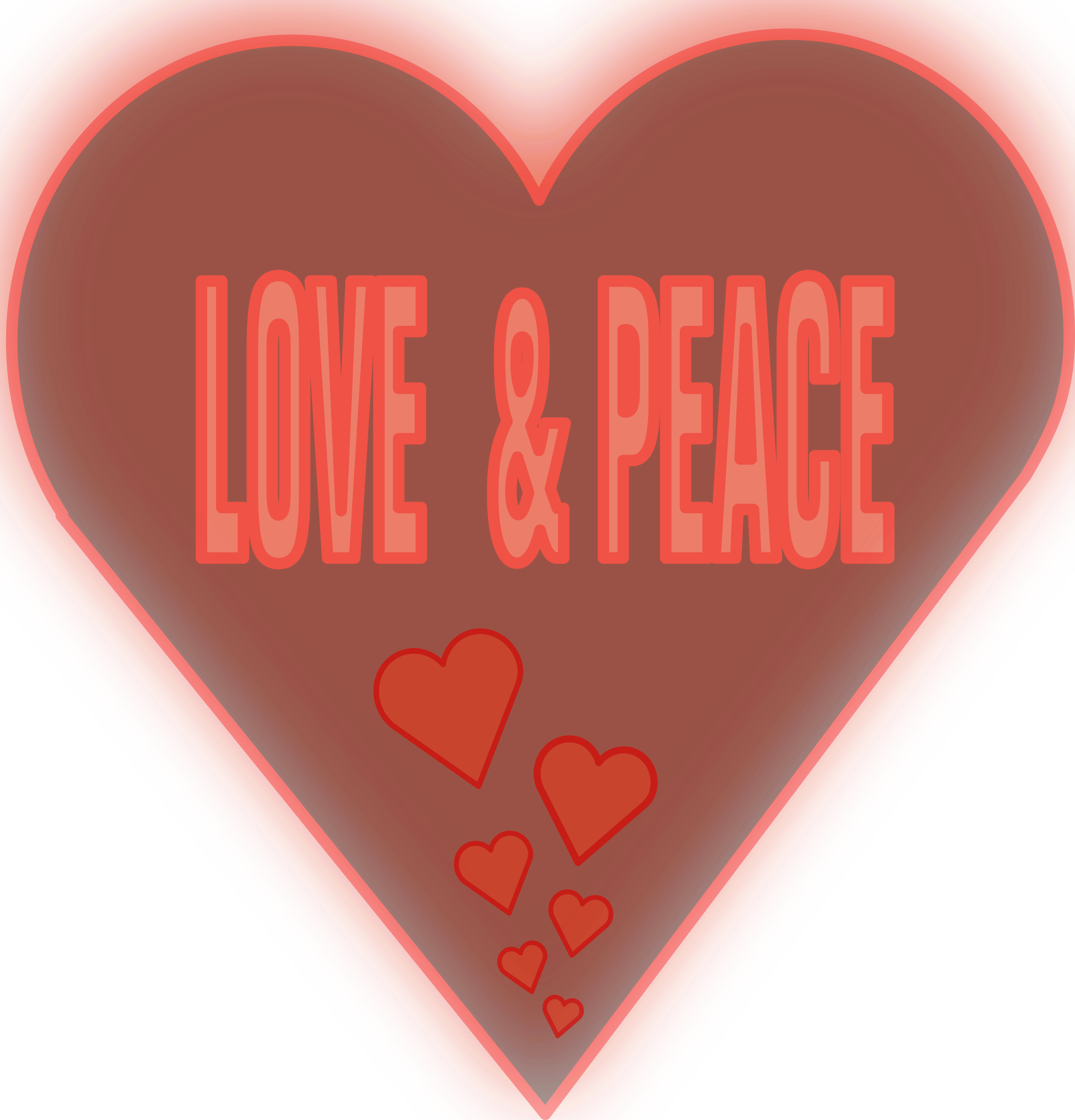 This Free Icons Png Design Of Love And Peace In A Heart (2304x2400), Png Download